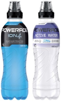 Powerade+or+Powerade+Active+Water+600mL+Selected+Varieties