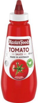 MasterFoods+Tomato+Squeezy+Sauce+475%E2%80%91500mL+Selected+Varieties