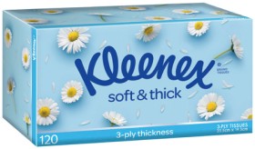 Kleenex+Soft+%26amp%3B+Thick+Tissues+3%E2%80%91Ply+120+Pack