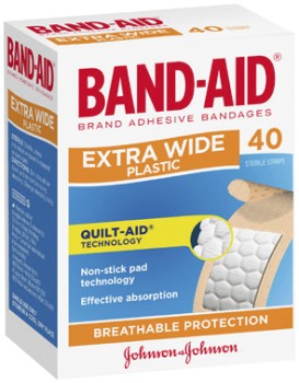 Band-Aid+Plastic+Strips+Extra+Wide+40+Pack%2A%2A