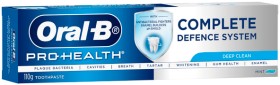 Oral-B+Pro+Health+Complete+Defence+System+110g+Selected+Varieties