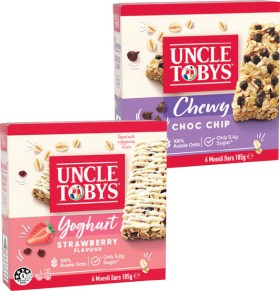 Uncle+Tobys+Muesli+Bars+or+Roll%E2%80%91Ups+6+Pack+Selected+Varieties