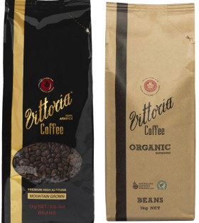 Vittoria+Mountain+Grown+or+Organic+Espresso+Coffee+Beans+1kg