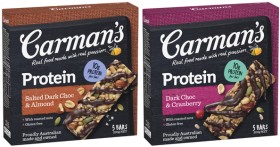 Carman%26rsquo%3Bs+Protein+Bars+150g-200g