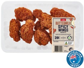 Coles+RSPCA+Approved+Chicken+Spicy+Buttermilk+Wings+500g