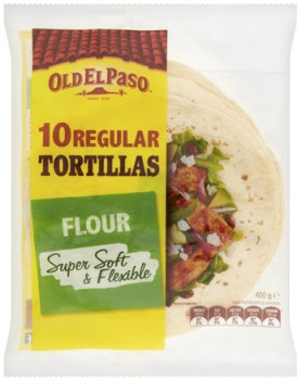 Old+El+Paso+Regular+Flour+Tortillas+10+Pack+400g