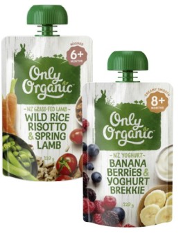 Only+Organic+Baby+Food+Pouch+4%2B+Months%2C+6%2B+Months+or+8%2B+Months+120g