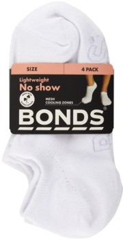 Bonds+Women%26%23039%3Bs+Logo+Light+No+Show+4+Pack