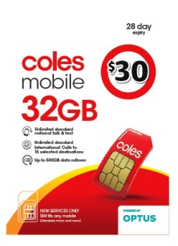 Coles+Mobile+%2430+Prepaid+SIM+Kit