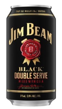 Jim+Beam+Black+Double+Serve+6.9%25+Cans+10x375mL