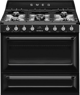 Smeg+90cm+%26%23039%3BVictoria%26%23039%3B+Pyrolytic+Dual+Fuel+Freestanding+Cooker