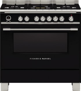 Fisher-Paykel-90cm-Dual-Fuel-Pyrolytic-Self-Cleaning-Freestanding-Cooker on sale