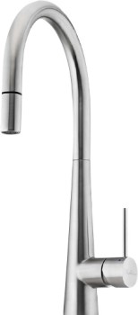 Oliveri-Goose-Neck-Pull-Out-Mixer-Stainless-Steel on sale