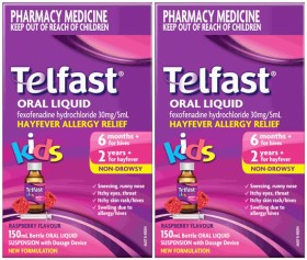 Telfast+Kids+6+Months%2B+Hayfever+Allergy+Relief+Oral+Liquid+150mL