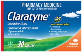 Claratyne+Rapid+Hayfever+%26amp%3B+Allergy+Relief+30+Tablets