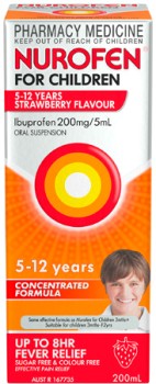 Nurofen+for+Children+5-12+Years+Strawberry+Flavour+200mL