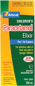 Amcal+Children%26rsquo%3Bs+Paracetamol+Elixir+1-5+Years+200mL