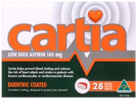 Cartia+Low+Dose+Aspirin+100mg+28+Tablets