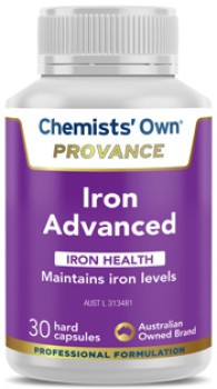 Chemists%26rsquo%3B+Own+Provance+Iron+Advanced+30+Capsules