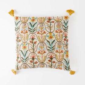 33%25+off+Botany+Embroidered+Cushion