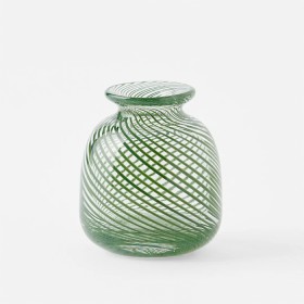 20%25+off+Gracie+Glass+Swirl+Vase+-+Green