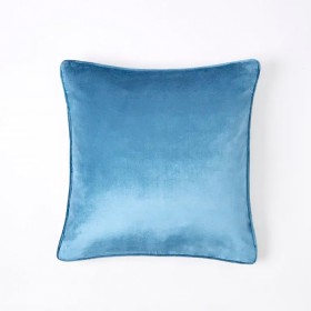 Margot+Velvet+Cushion+-+Petrol+Blue