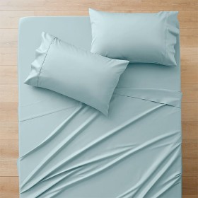 York+375+TC+Cotton+Sateen+Sheet+Set+-+Aquamarine