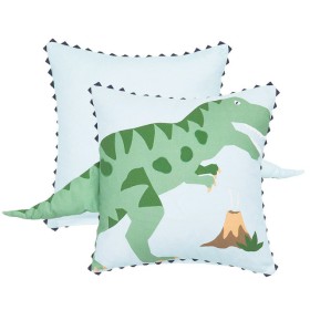 Kids+Bad+to+the+Bone+Dinosaur+Square+Cushion+by+Pillow+Talk