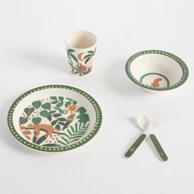 Kids+Into+The+Jungle+5+Piece+Dinnerware+Set+by+Pillow+Talk