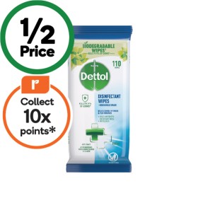 Dettol+Disinfectant+Wipes+Pk+110