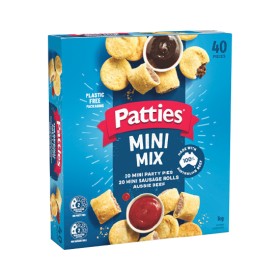 Patties+Mini+Mix+or+Party+Pack+Pies+%26amp%3B+Sausage+Rolls+1-1.25+kg