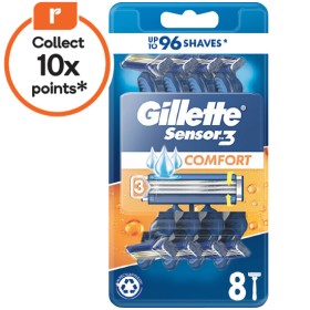 Gillette+Sensor3+Comfort+Razor+Pk+8