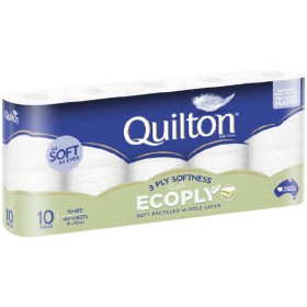 Quilton+Ecoply+3+Ply+Toilet+Tissue+Pk+10