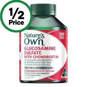 Nature%26rsquo%3Bs+Own+Glucosamine+Sulfate+with+Chondroitin+Tablets+Pk+200%5E