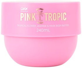 OXX+Fragrance+Pink+Tropic+Summer+Solstice+Body+Butter+240ml+-+Tropical+Flower%2C+Jasmine+and+Musk