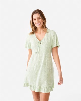 Short-Sleeves-A-Line-Mini-Dress on sale