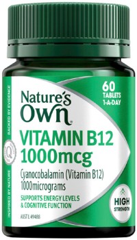 Nature%26rsquo%3Bs+Own+Vitamin+B12+1000mcg+60+Tablets