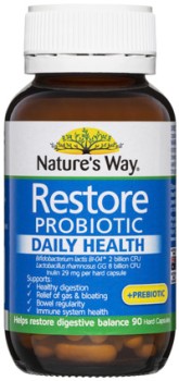 Natures-Way-Restore-Probiotic-Daily-Health-90-Capsules on sale