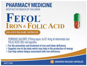 Fefol+Iron+%26amp%3B+Folic+Acid+30+Capsules