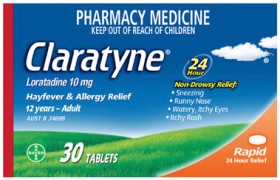 Claratyne+Rapid+Hayfever+%26amp%3B+Allergy+Relief+30+Tablets