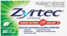 Zyrtec-Hayfever-Allergy-Relief-30-Mini-Tablets on sale