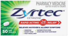 Zyrtec-Hayfever-Allergy-Relief-50-Mini-Tablets on sale