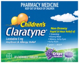 Claratyne+Children%26rsquo%3Bs+Hayfever+%26amp%3B+Allergy+Relief+Grape+Flavour+30+Chewable+Tablets