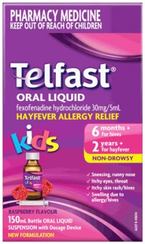 Telfast+Kids+6+Months%2B+Hayfever+Allergy+Relief+Oral+Liquid+150mL