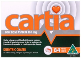 Cartia+Low+Dose+Aspirin+100mg+84+Tablets