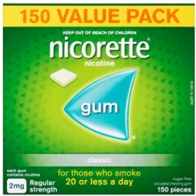 Nicorette+Gum+2mg+Regular+Strength+Classic+150+Pieces