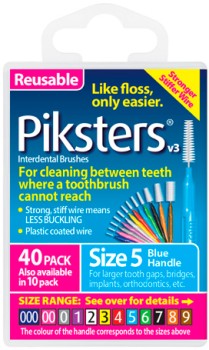 Piksters+Interdental+Brush+Size+5+40+Pack