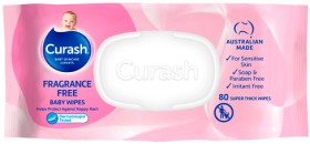 Curash+Baby+Wipes+Fragrance+Free+80+Pack