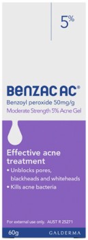 Benzac+AC+Acne+Gel+Moderate+Strength+5%25+60g