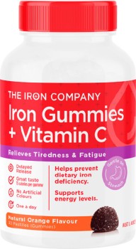 The+Iron+Company+Iron+%2B+Vitamin+C+Orange+Flavour+30+Gummies